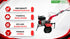 Kaarobaar 585D diesel power tiller with 40-blade dryland tilling set
