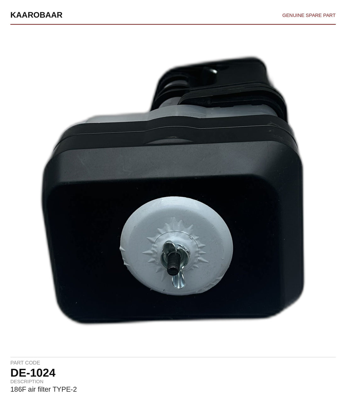 Kaarobaar 186F air filter TYPE-2 spare part (DE-1024)