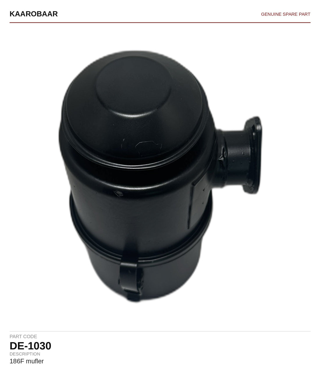 Kaarobaar 186F mufler spare part (DE-1030)