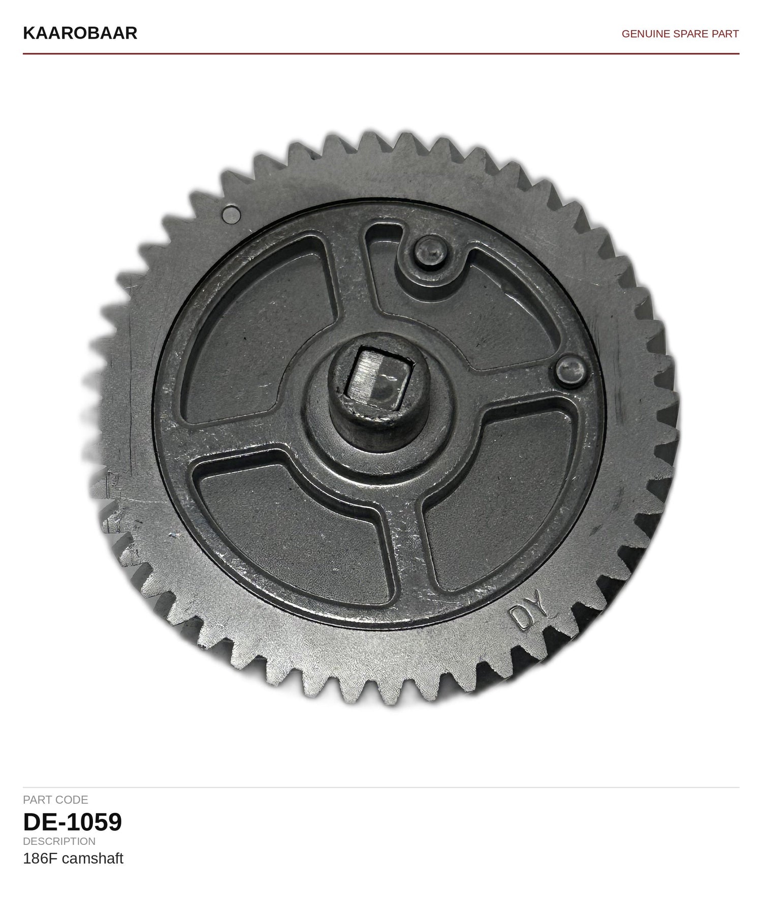 Kaarobaar 186F camshaft spare part (DE-1059)
