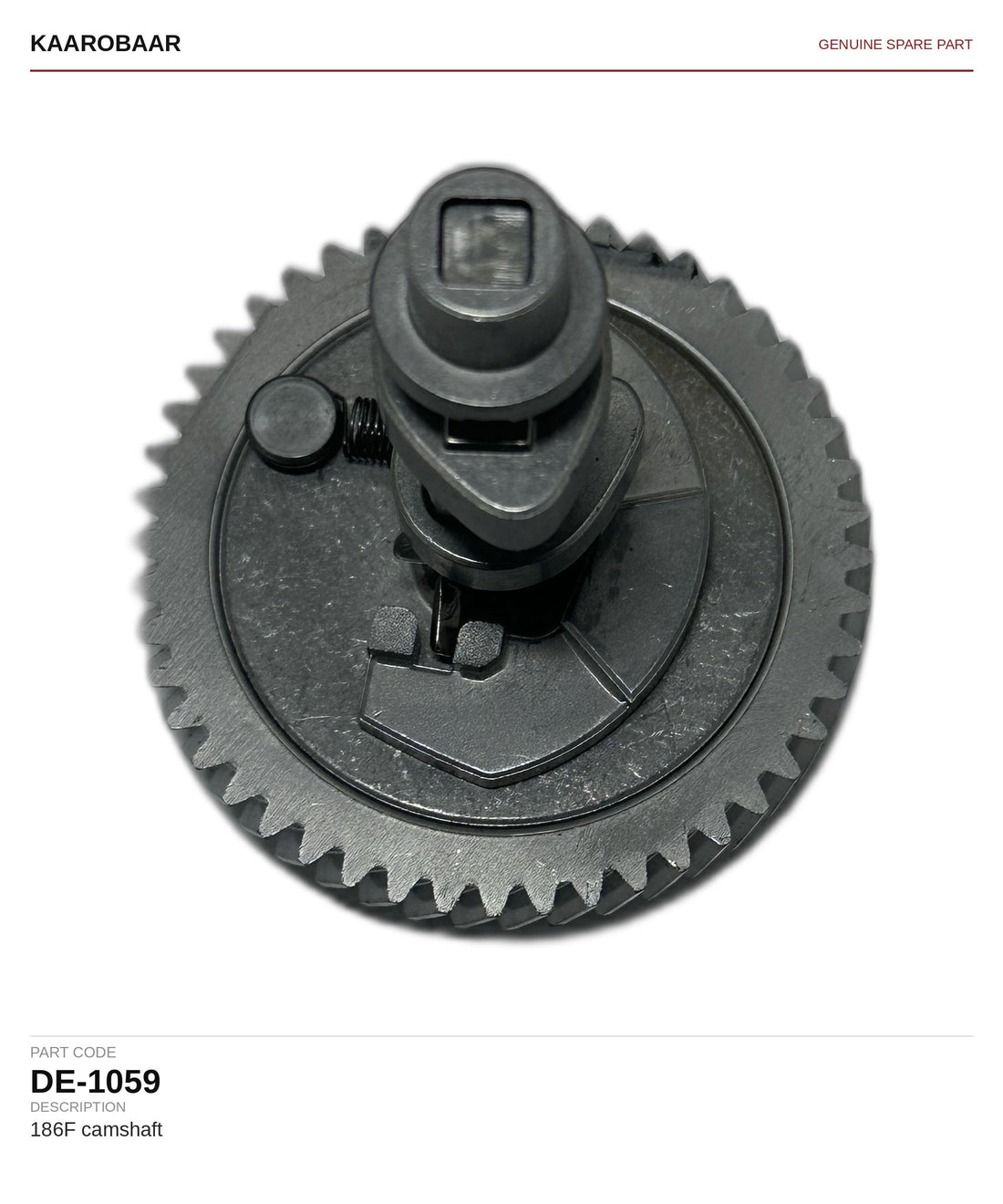Kaarobaar 186F camshaft spare part (DE-1059)