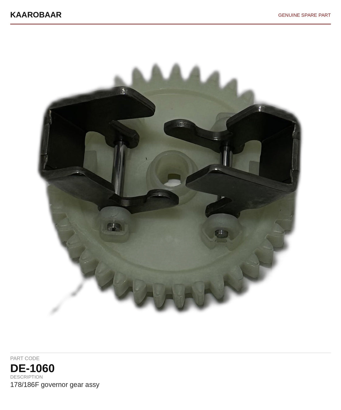 Kaarobaar 178/186F governor gear assy spare part (DE-1060)