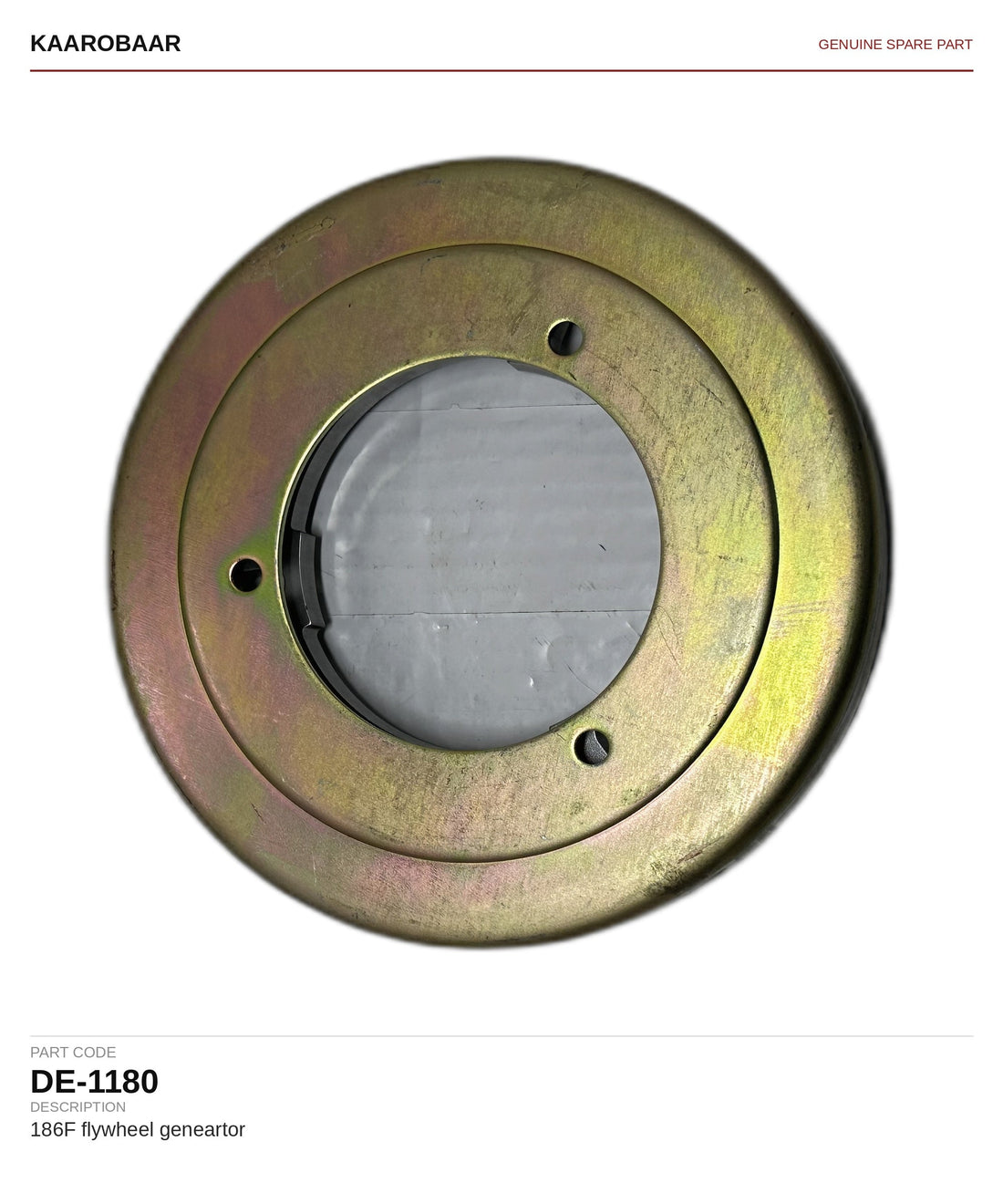 Kaarobaar 186F flywheel generator spare part (DE-1180)