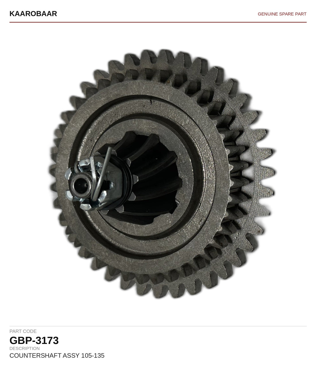 Kaarobaar COUNTERSHAFT ASSY 105-135 spare part (GBP-3173)