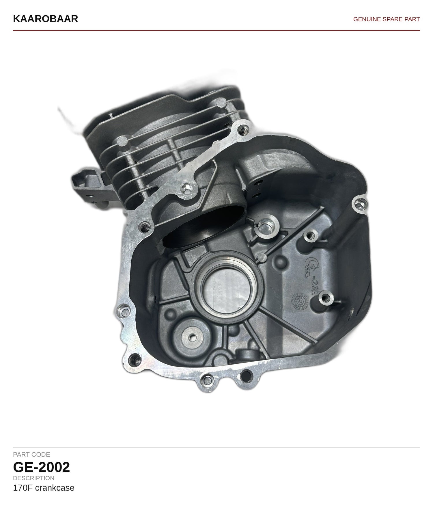 Kaarobaar 170F crankcase spare part (GE-2002)