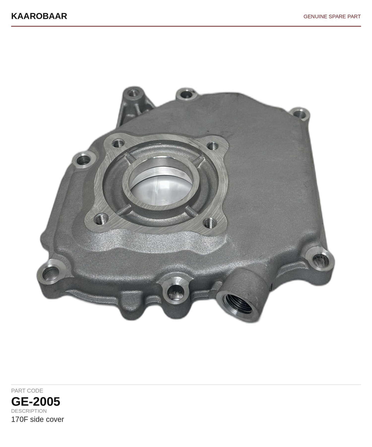 Kaarobaar 170F side cover spare part (GE-2005)