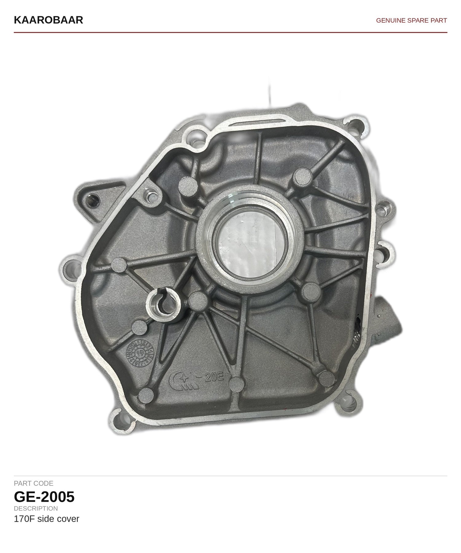 Kaarobaar 170F side cover spare part (GE-2005)