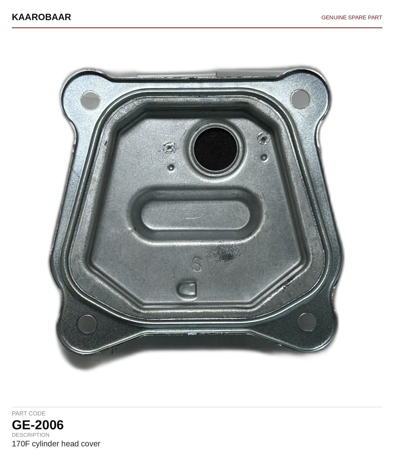 Kaarobaar 170F cylinder head cover spare part (GE-2006)