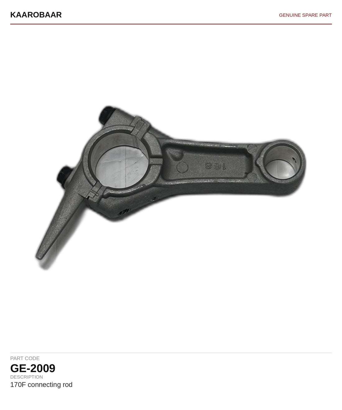 Kaarobaar 170F connecting rod spare part (GE-2009)