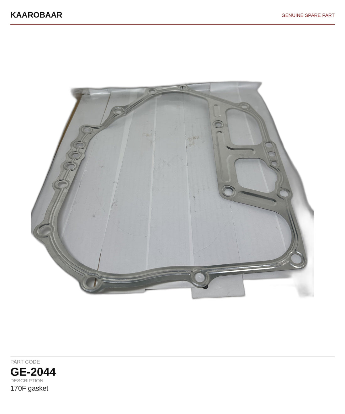 Kaarobaar 170F gasket spare part (GE-2044)