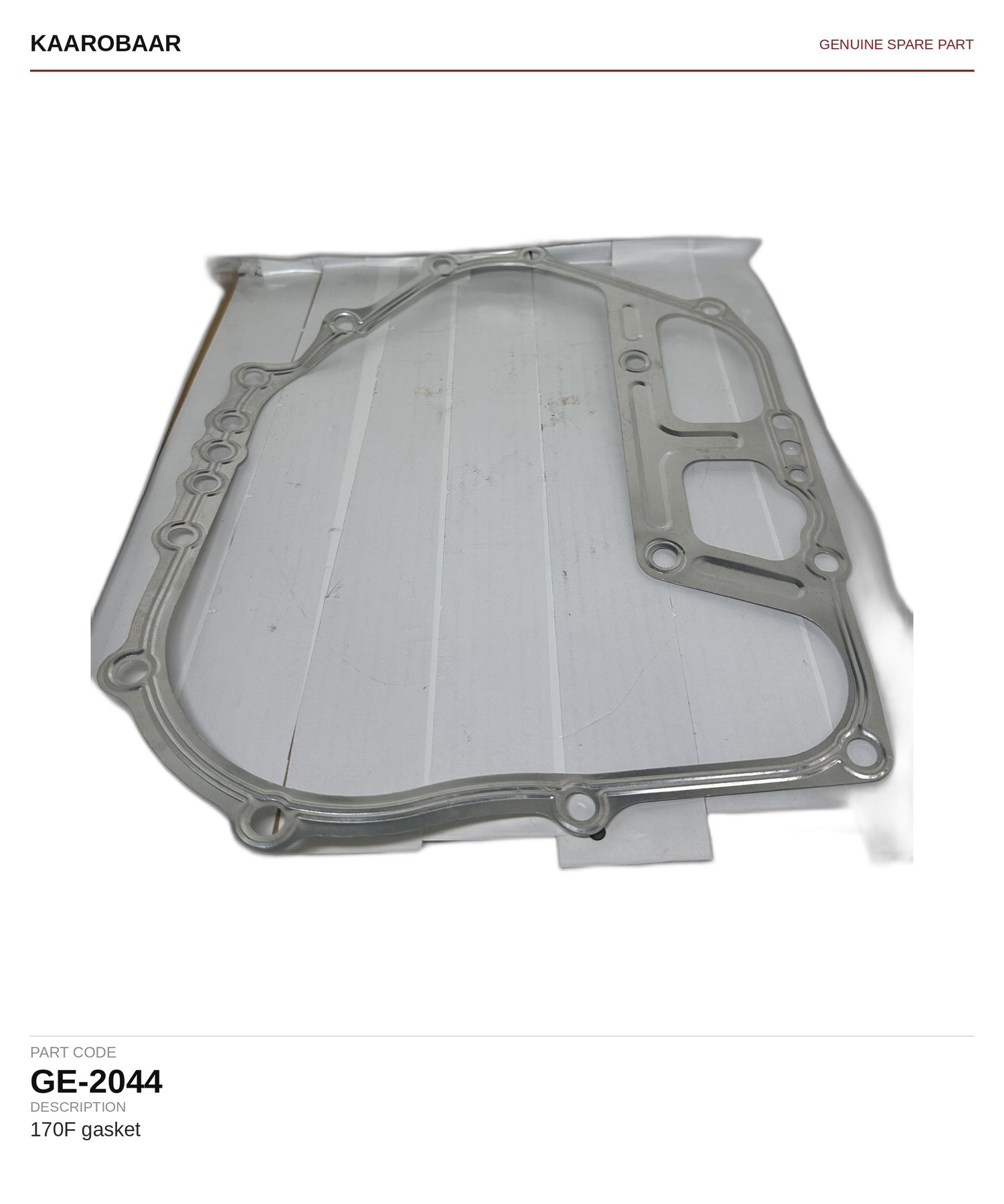 Kaarobaar 170F gasket spare part (GE-2044)