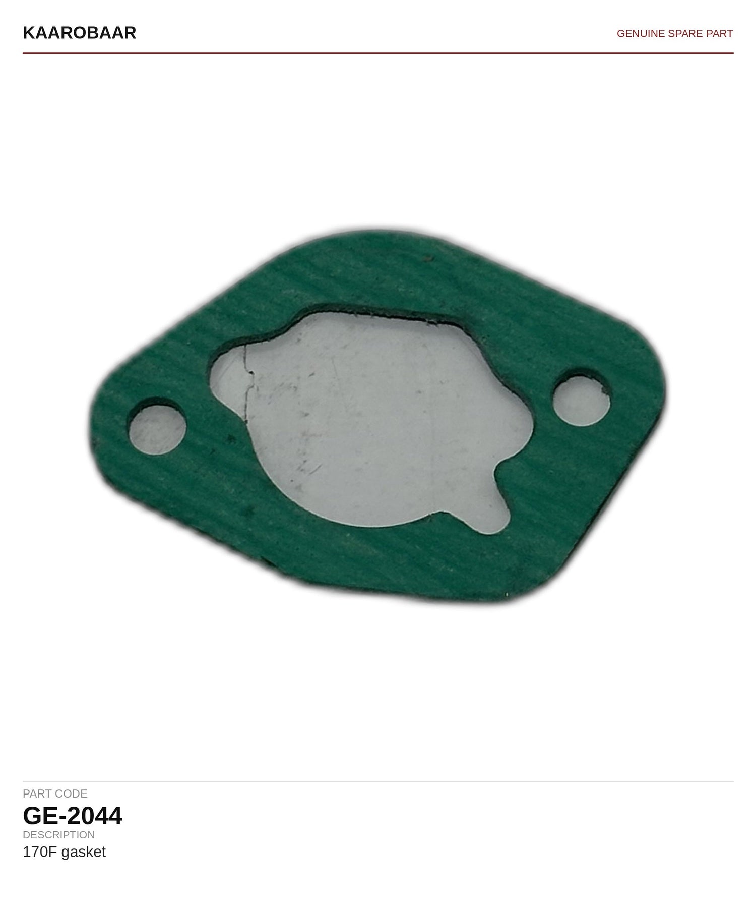 Kaarobaar 170F gasket spare part (GE-2044)