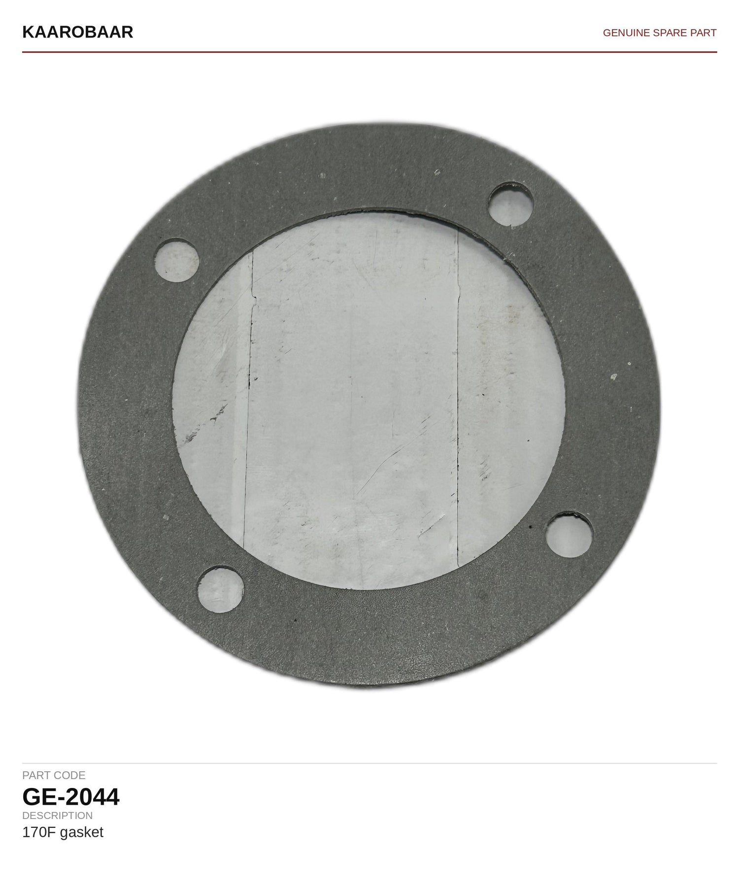 Kaarobaar 170F gasket spare part (GE-2044)