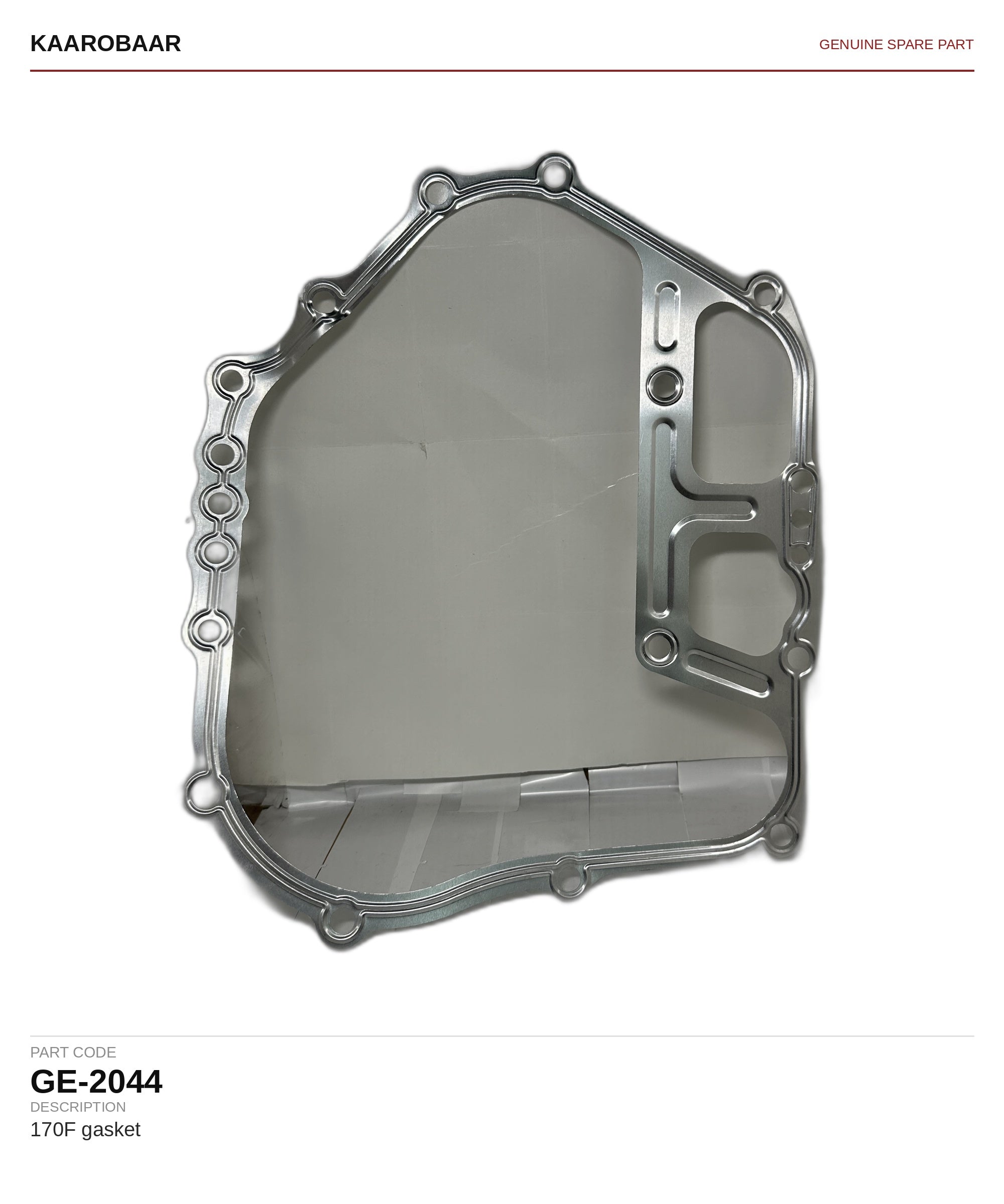 Kaarobaar 170F gasket spare part (GE-2044)