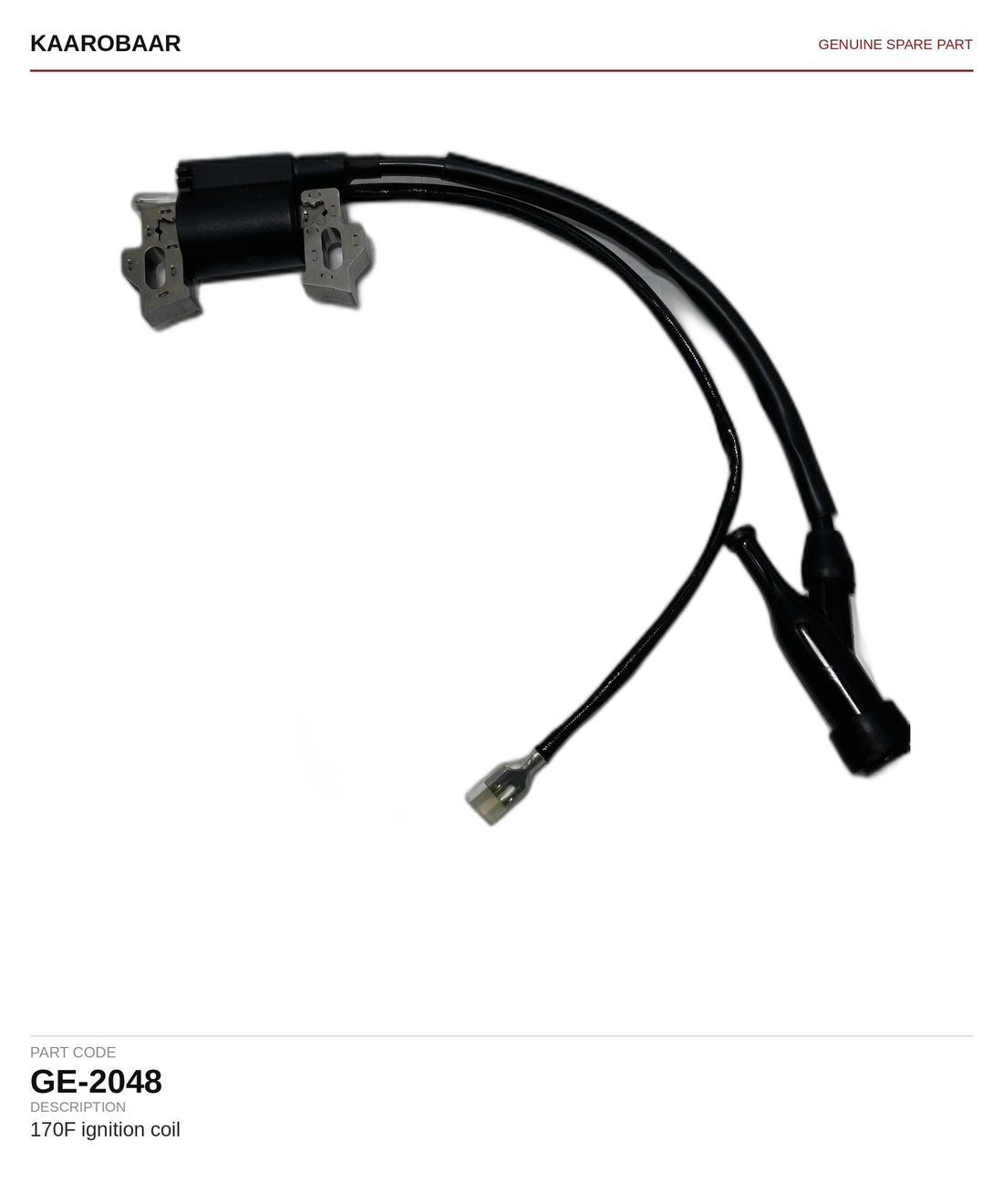 Kaarobaar 170F ignition coil spare part (GE-2048)