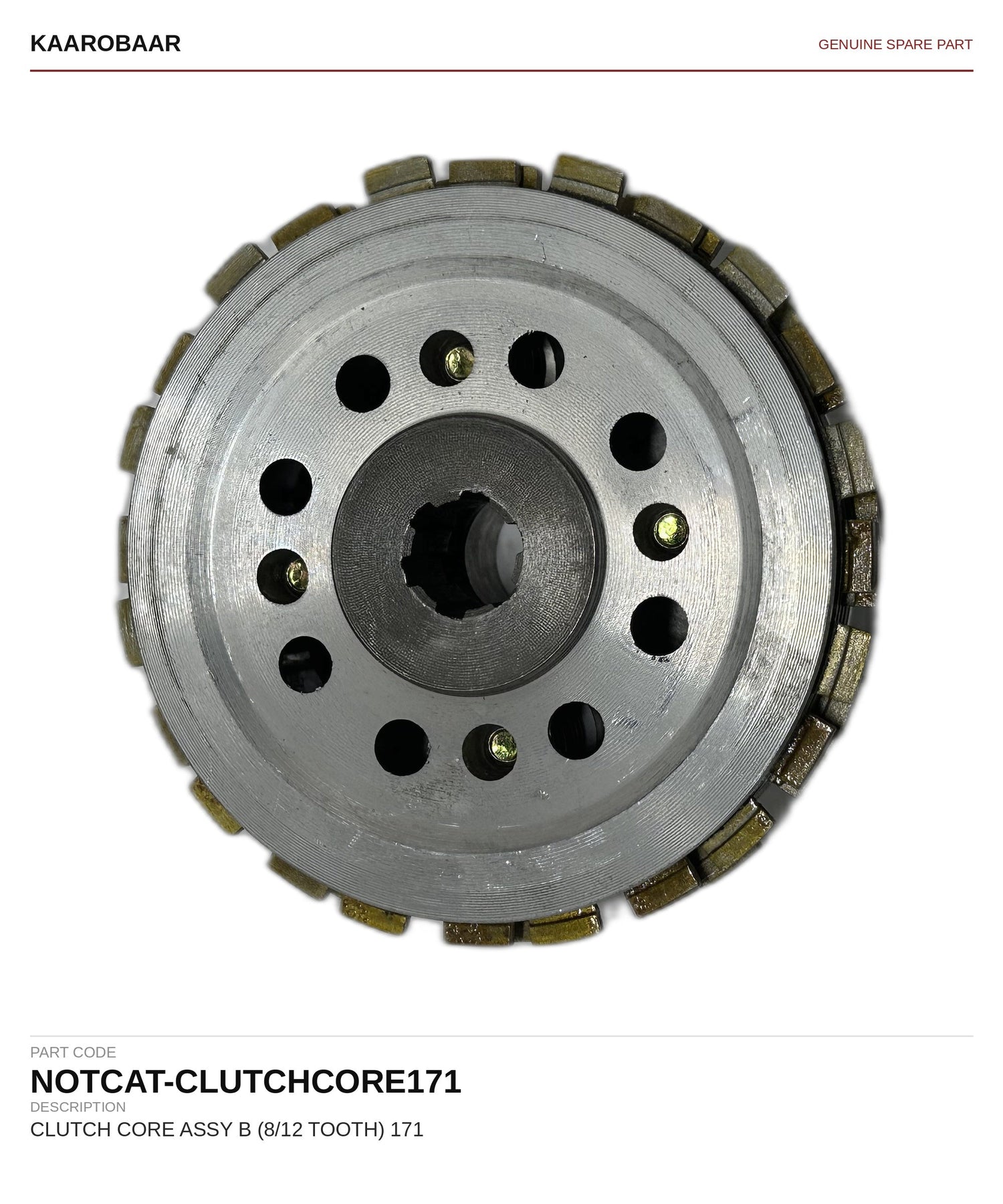 Kaarobaar Clutch Core Assy B (8/12 Tooth) 171 spare part (GBP-3190)